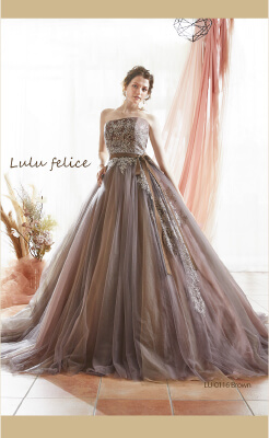 Lulu felice　グレーのカラードレス