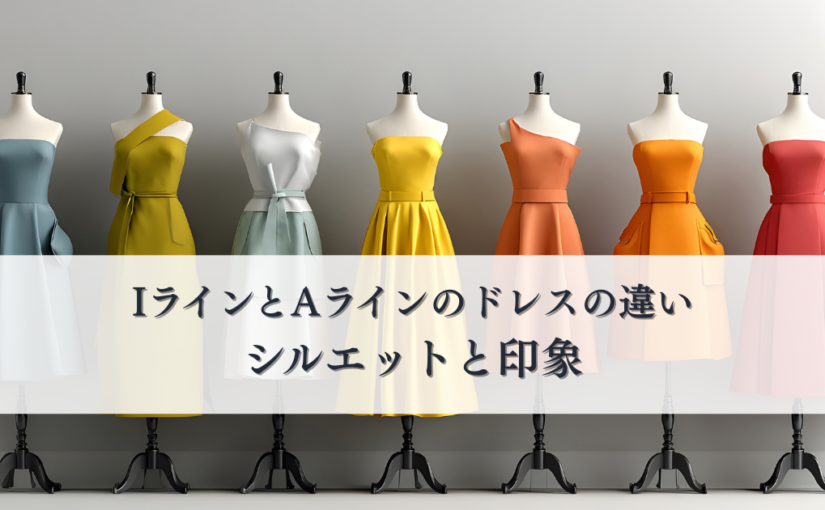 IラインとAラインのドレスの違いとは？シルエットと印象を解説
