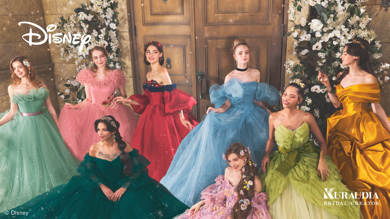 ディズニーウェディングドレスのイメージ